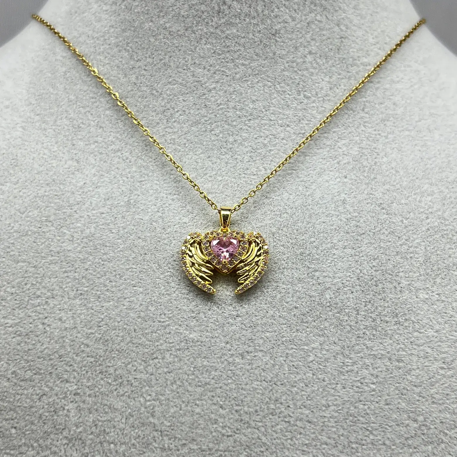 ÇELİK I Kanatlı Kalp Kolye