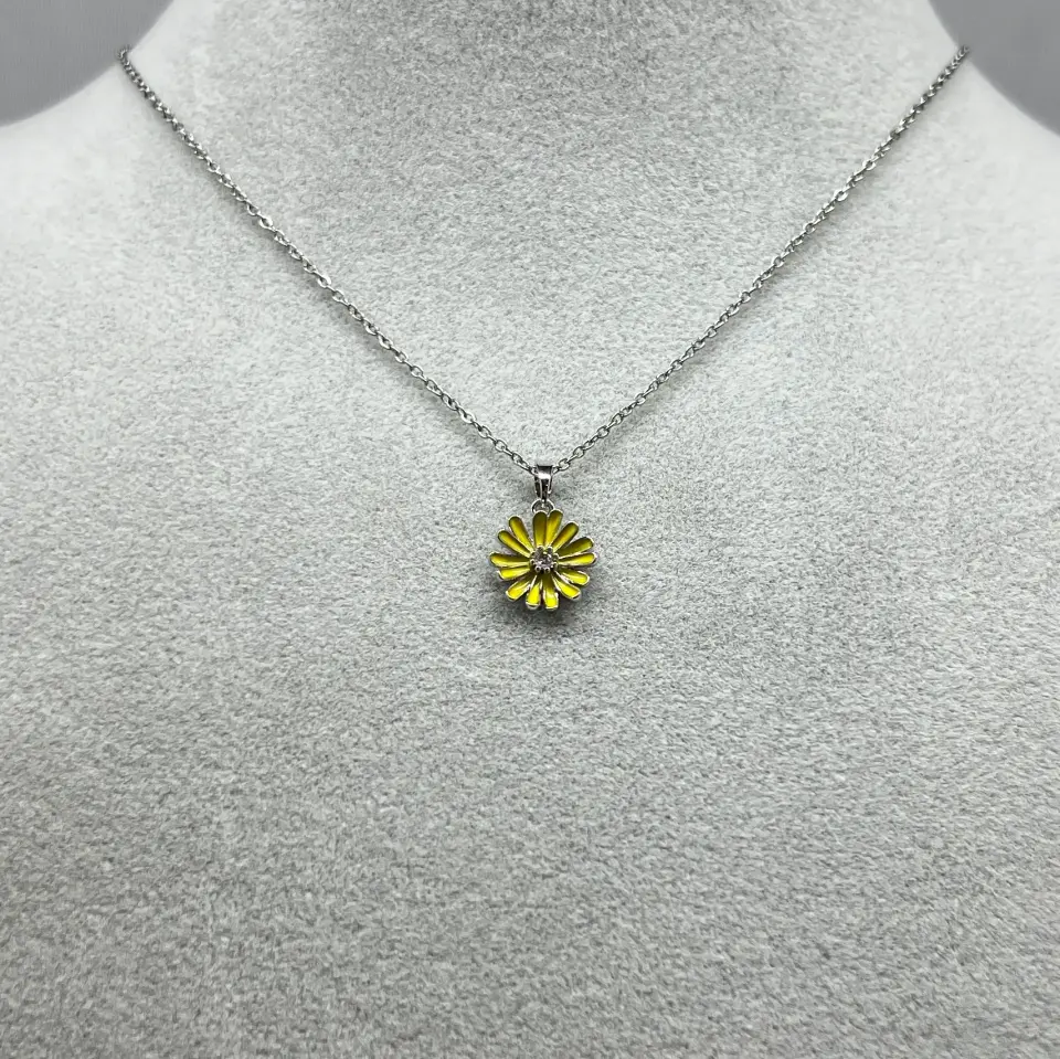 ÇELİK I Papatya Kolye