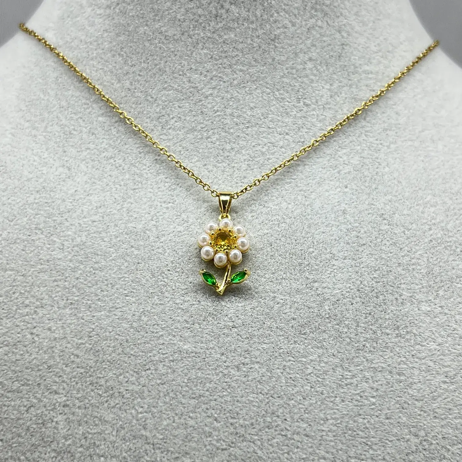 ÇELİK I Papatya Kolye