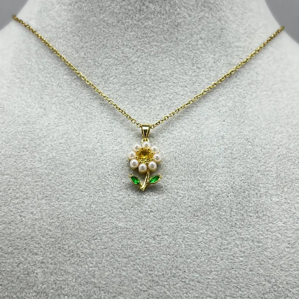 ÇELİK I Papatya Kolye