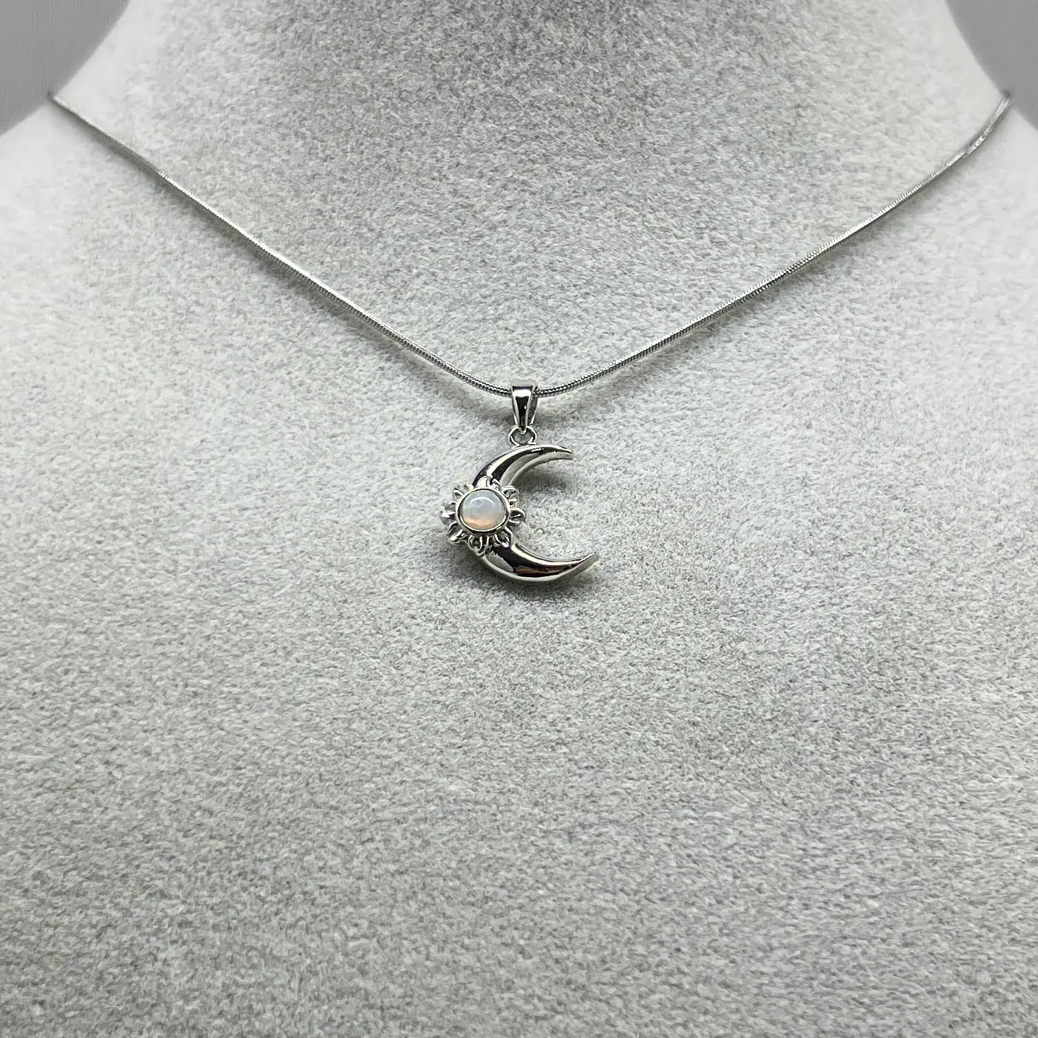 ÇELİK I Sedefli Ay Kolye