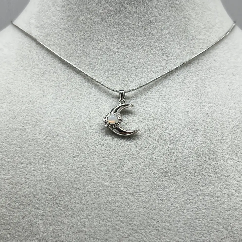 ÇELİK I Sedefli Ay Kolye