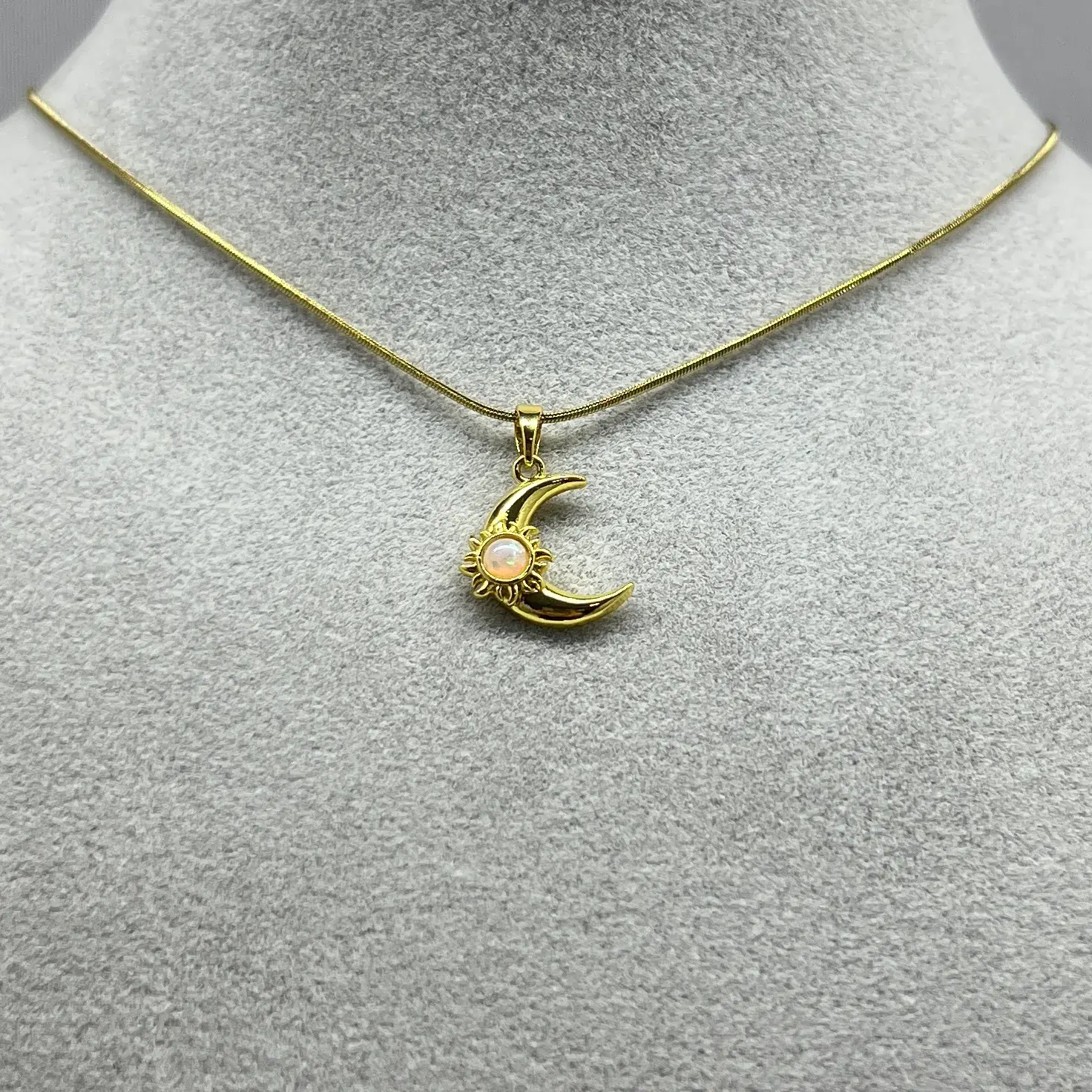 ÇELİK I Sedefli Ay Kolye