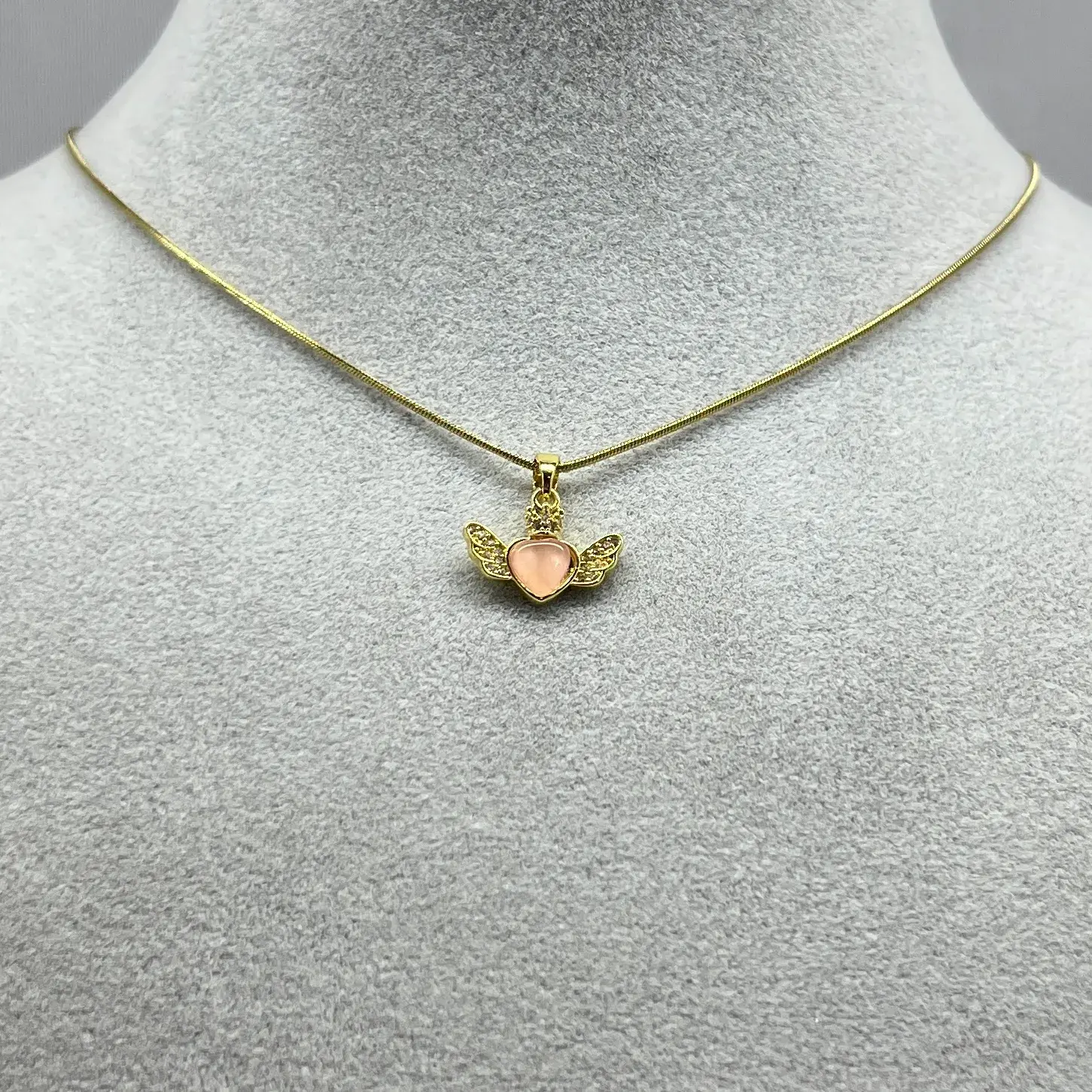 ÇELİK I Kanatlı Kalp Kolye