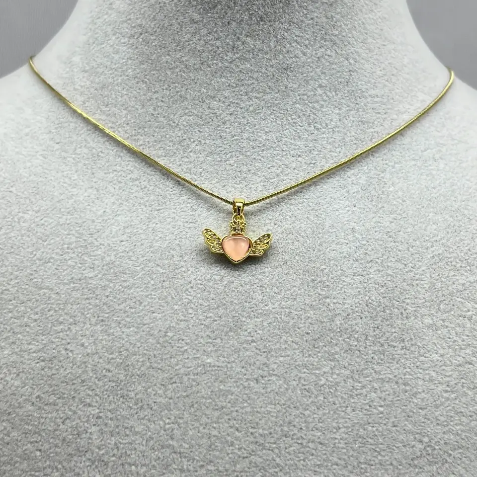 ÇELİK I Kanatlı Kalp Kolye