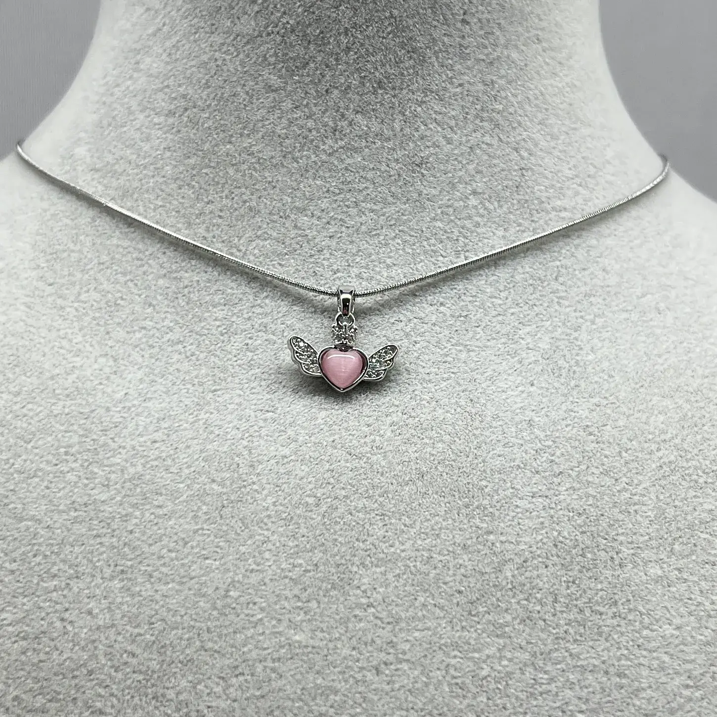 ÇELİK I Kanatlı Kalp Kolye