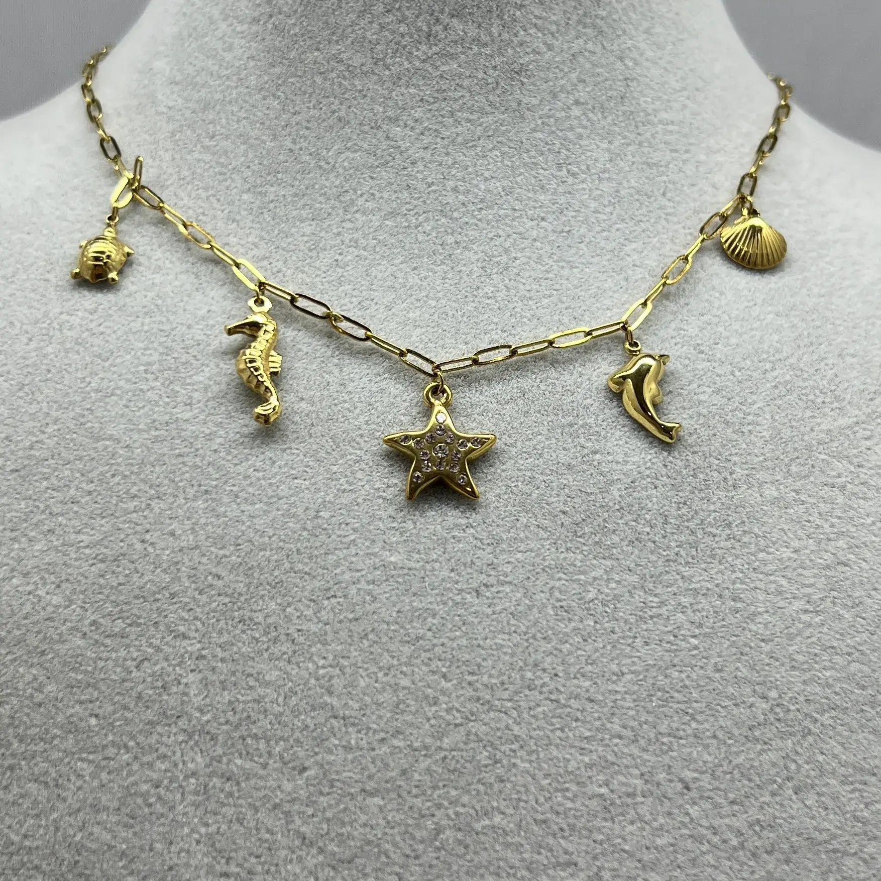 ÇELİK I Charmlı Yıldız Kolye