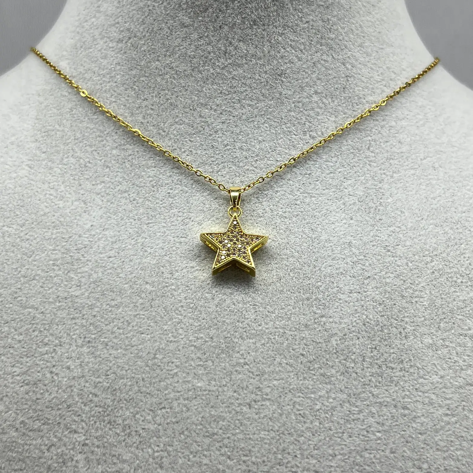 ÇELİK I Taşlı Yıldız Kolye