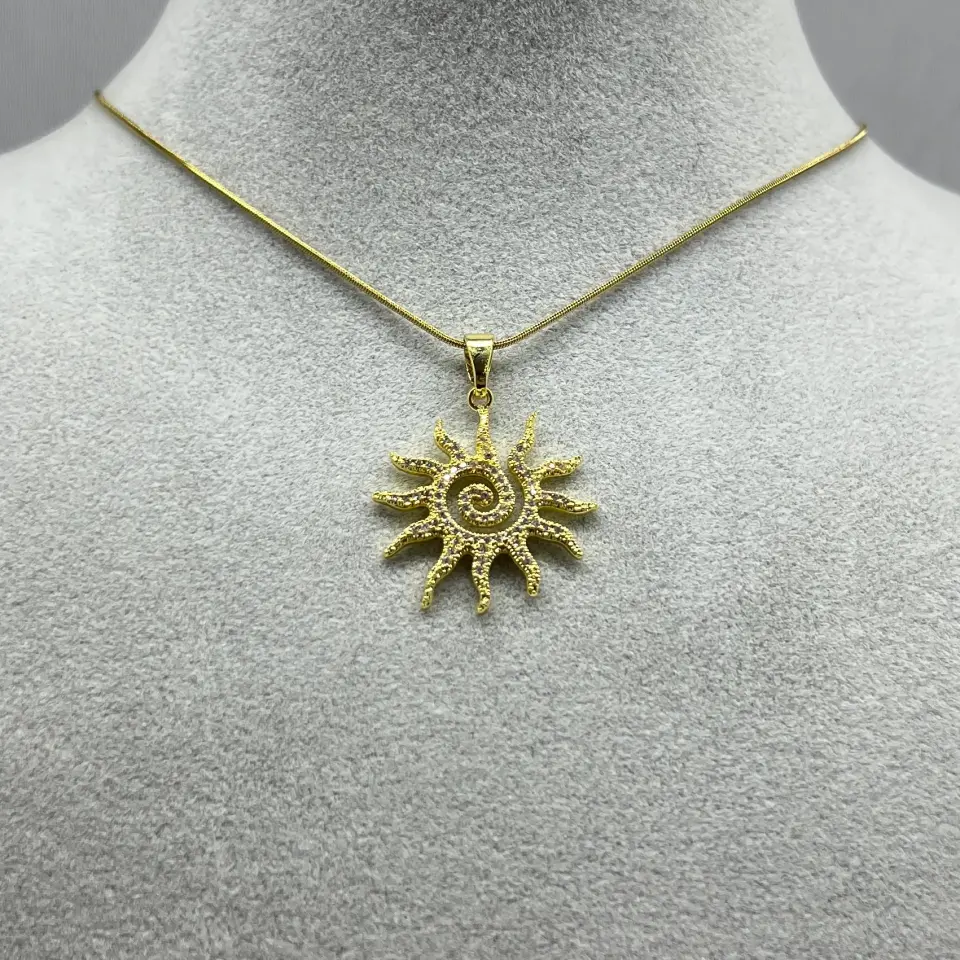 ÇELİK I Taşlı Yıldız Kolye