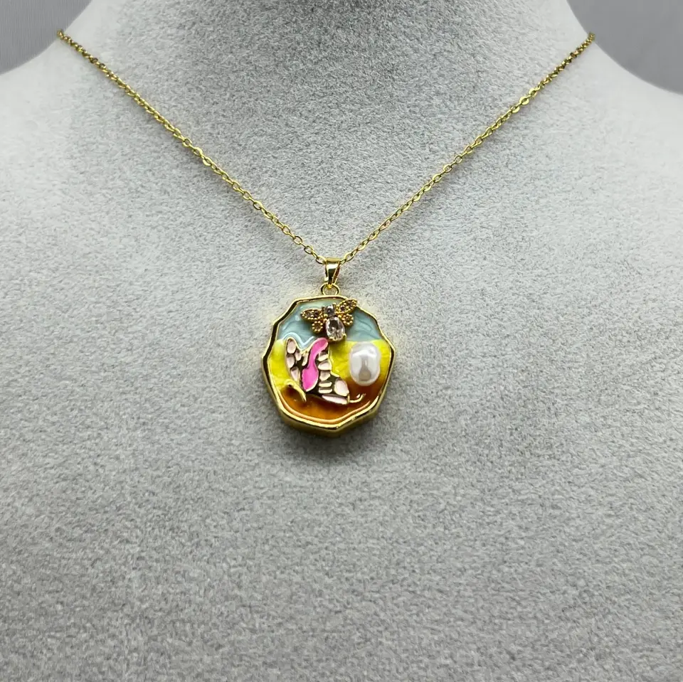 ÇELİK I Gerçek İncili Sanat Kolye