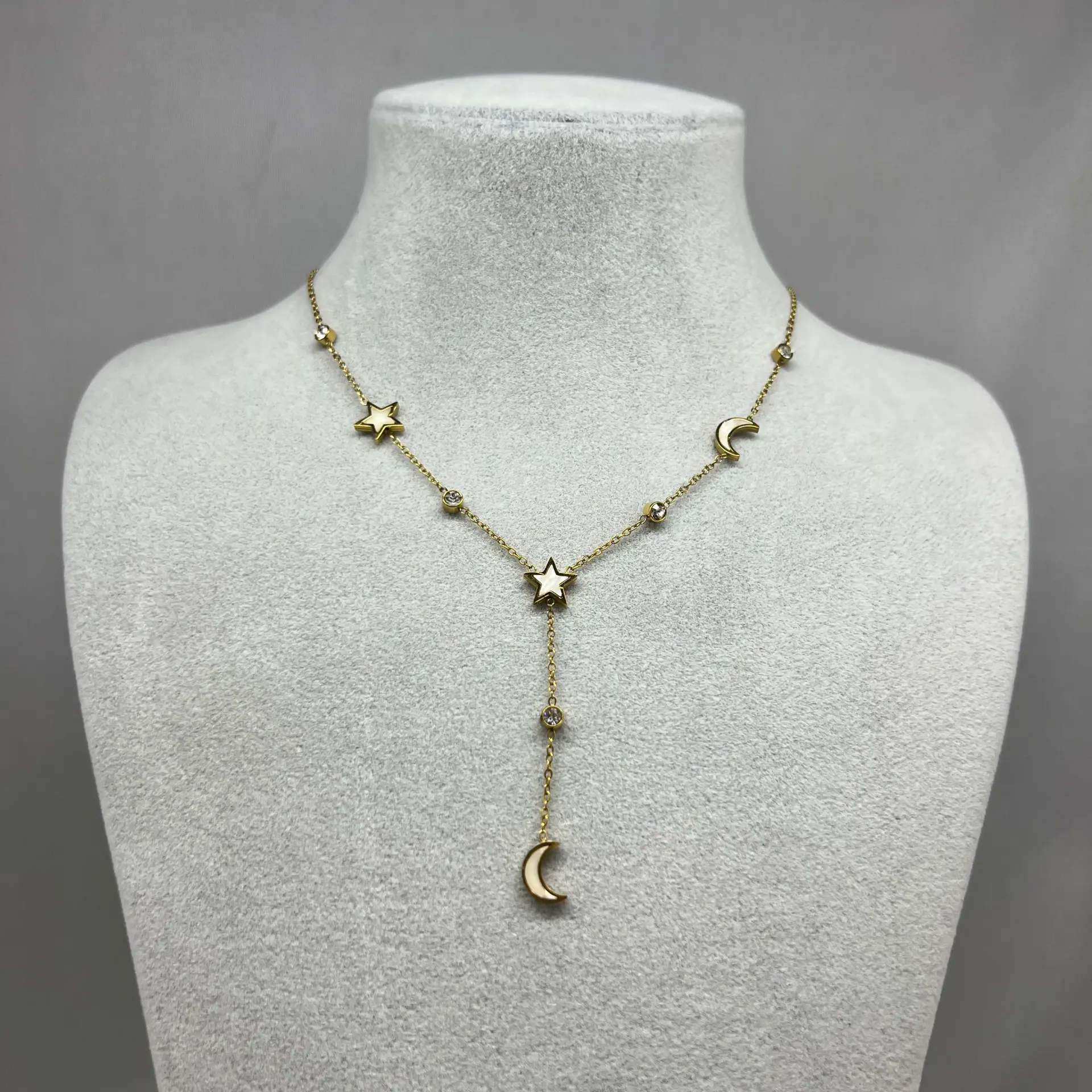 ÇELİK I Ay Yıldız Y Kolye