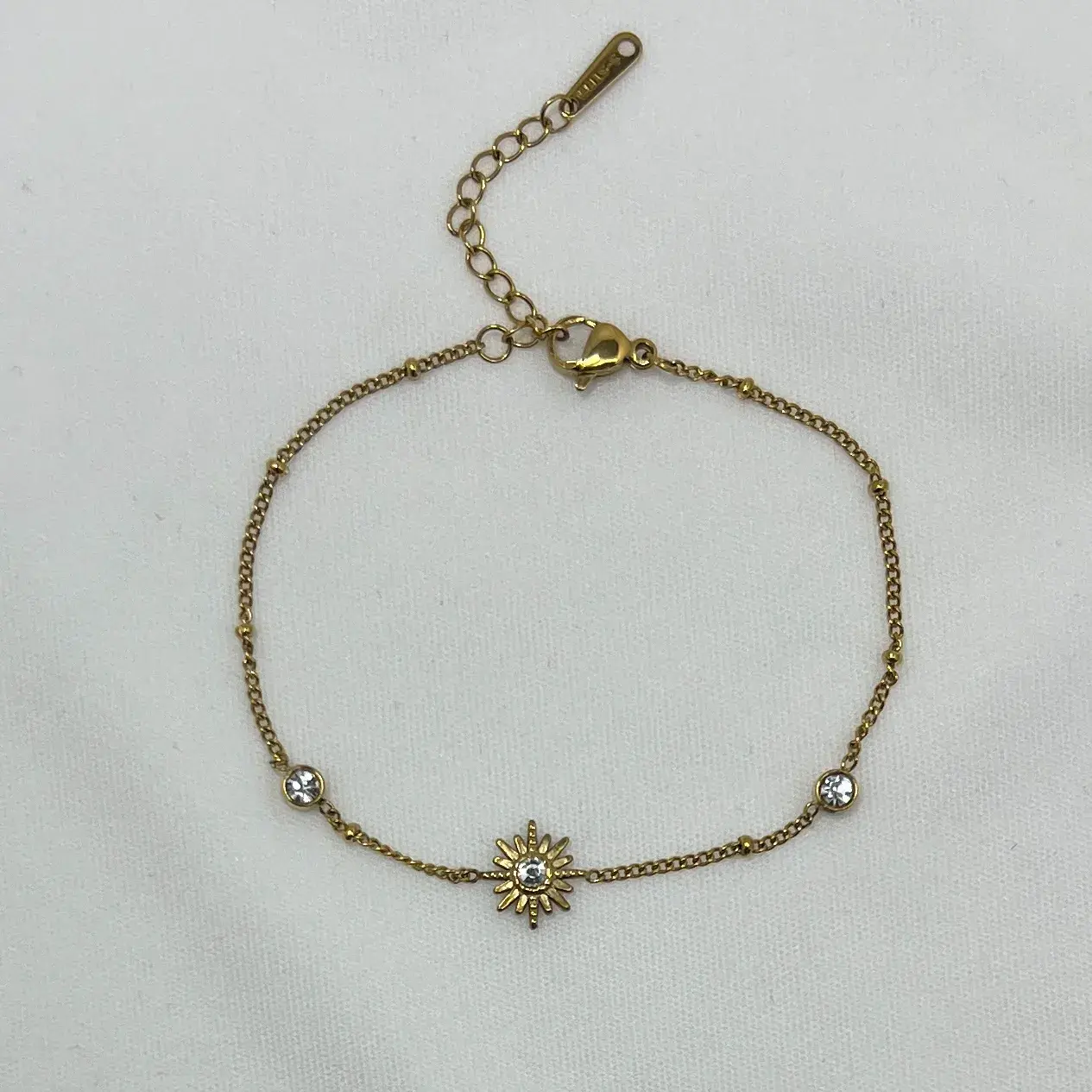 ÇELİK I Güneş Taşlı Bileklik