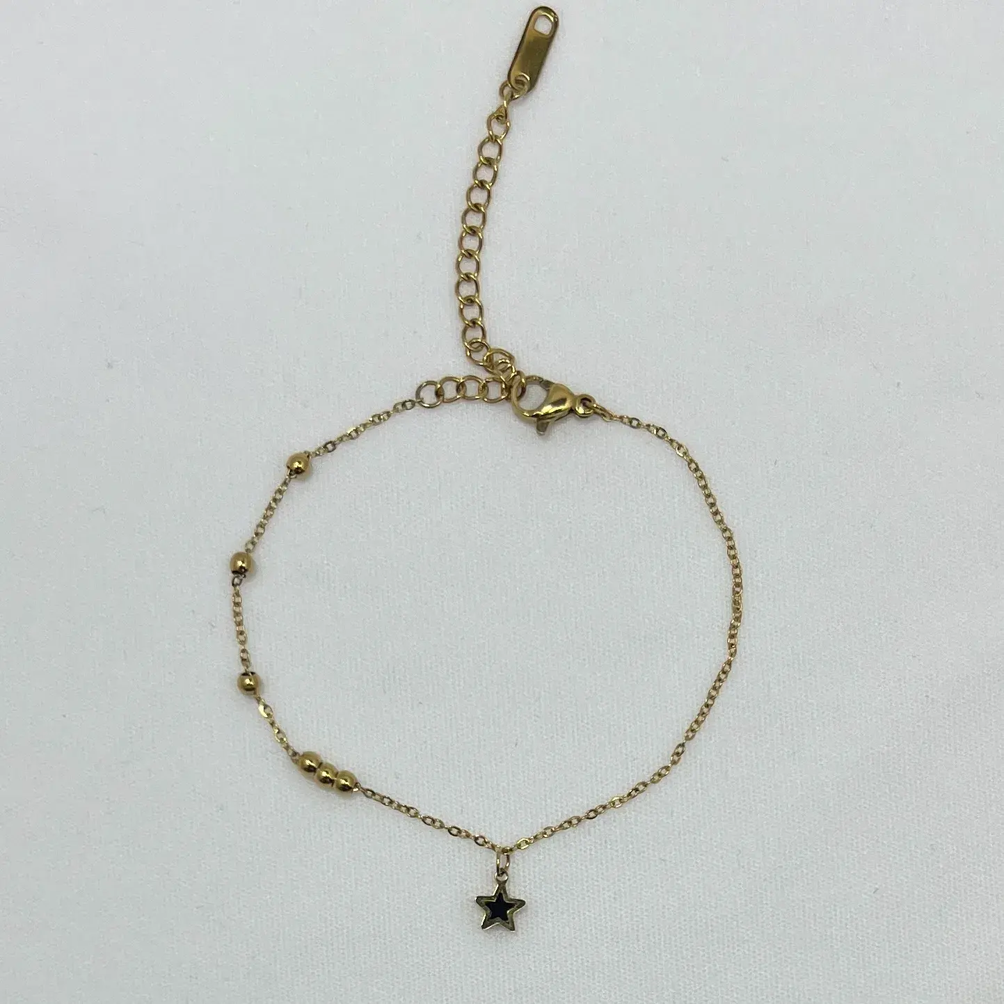 ÇELİK I Siyah Sedefli Yıldız Bileklik