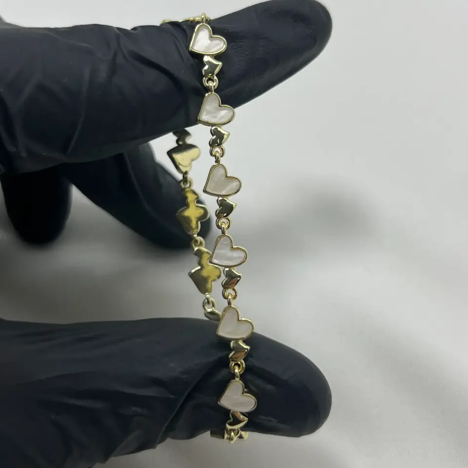 Vip I Mineli Kalp Bileklik