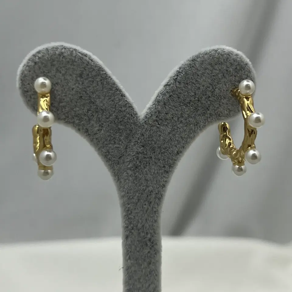 ÇELİK I İncili Küpe