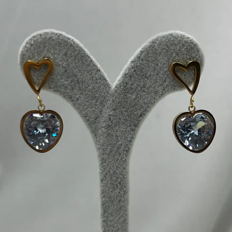 ÇELİK I Kalp Küpe