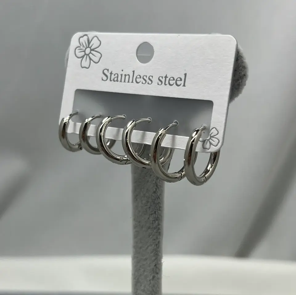 ÇELİK I 6 lı Halka Küpe