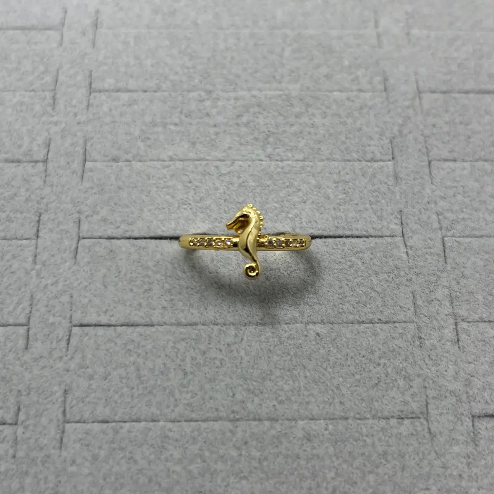 Pirinç I Ayarlanabilir Deniz Atı Yüzük