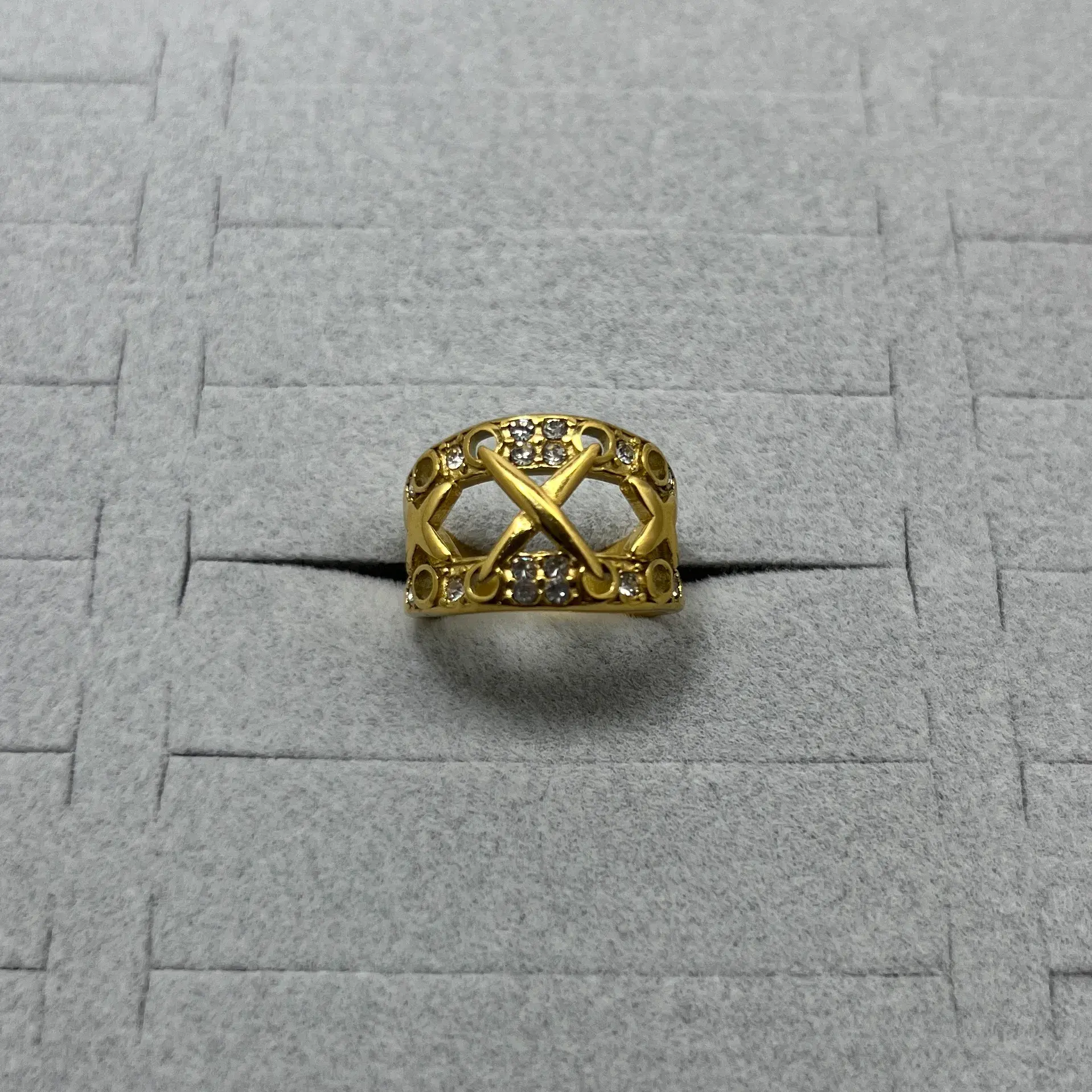 ÇELİK I Ayarlanabilir Taşlı Yüzük