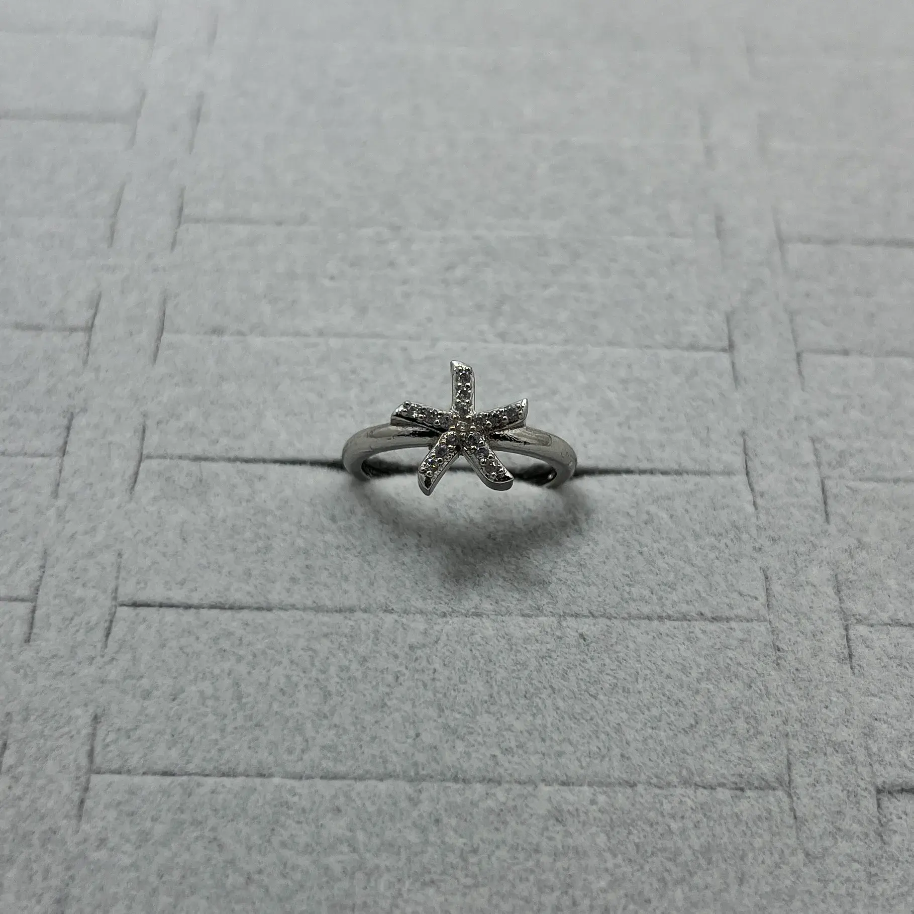 Pirinç I Ayarlanabilir Deniz Yıldızı Yüzük