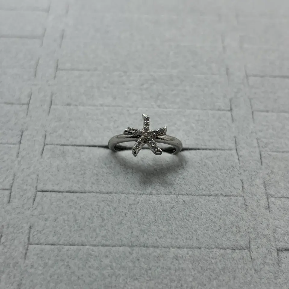 Pirinç I Ayarlanabilir Deniz Yıldızı Yüzük