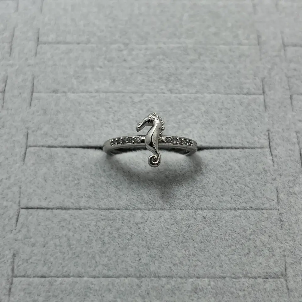 Pirinç I Ayarlanabilir Deniz Atı Yüzük