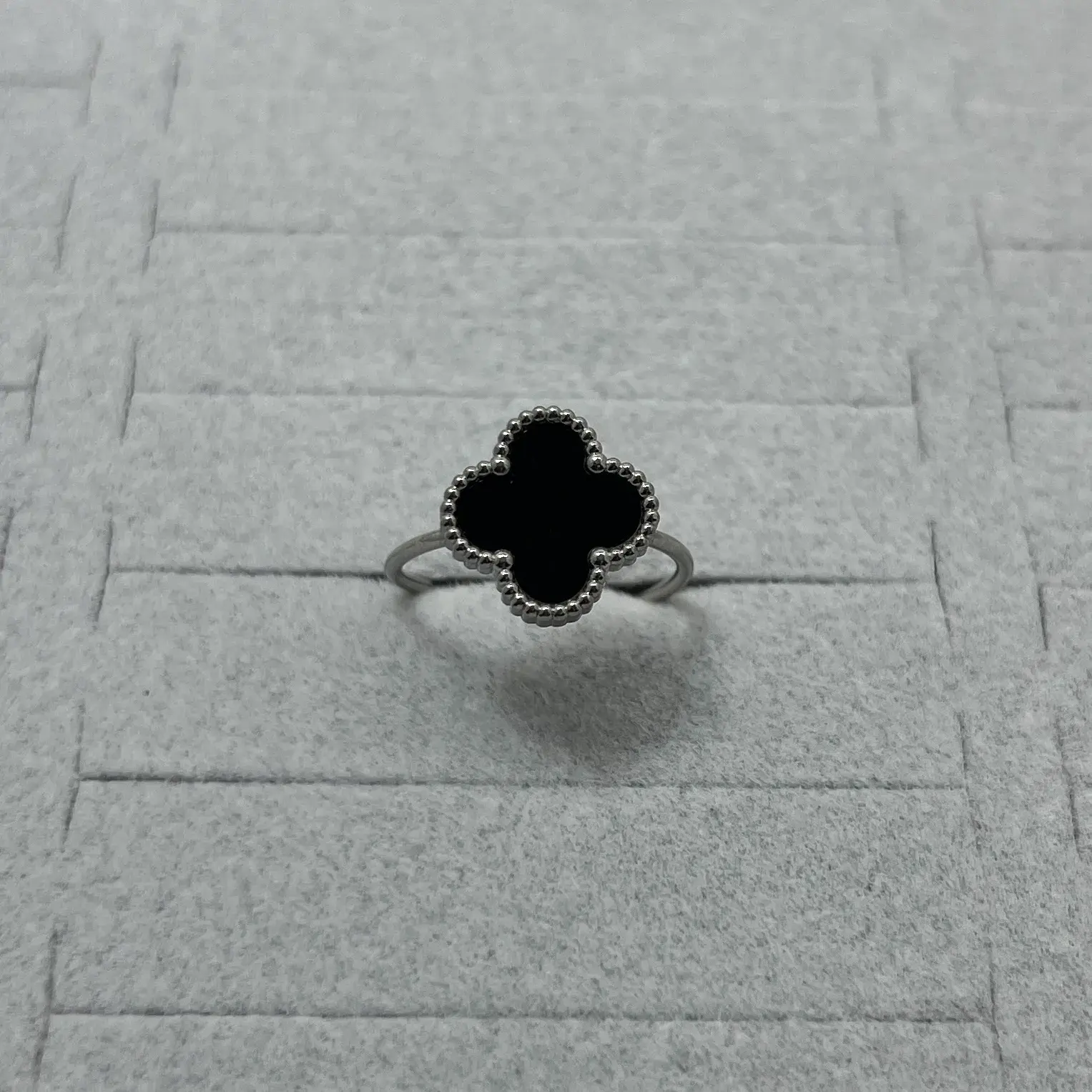 ÇELİK I Ayarlanabilir Yonca Sedefli Yüzük