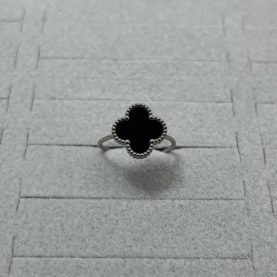 ÇELİK I Ayarlanabilir Yonca Sedefli Yüzük