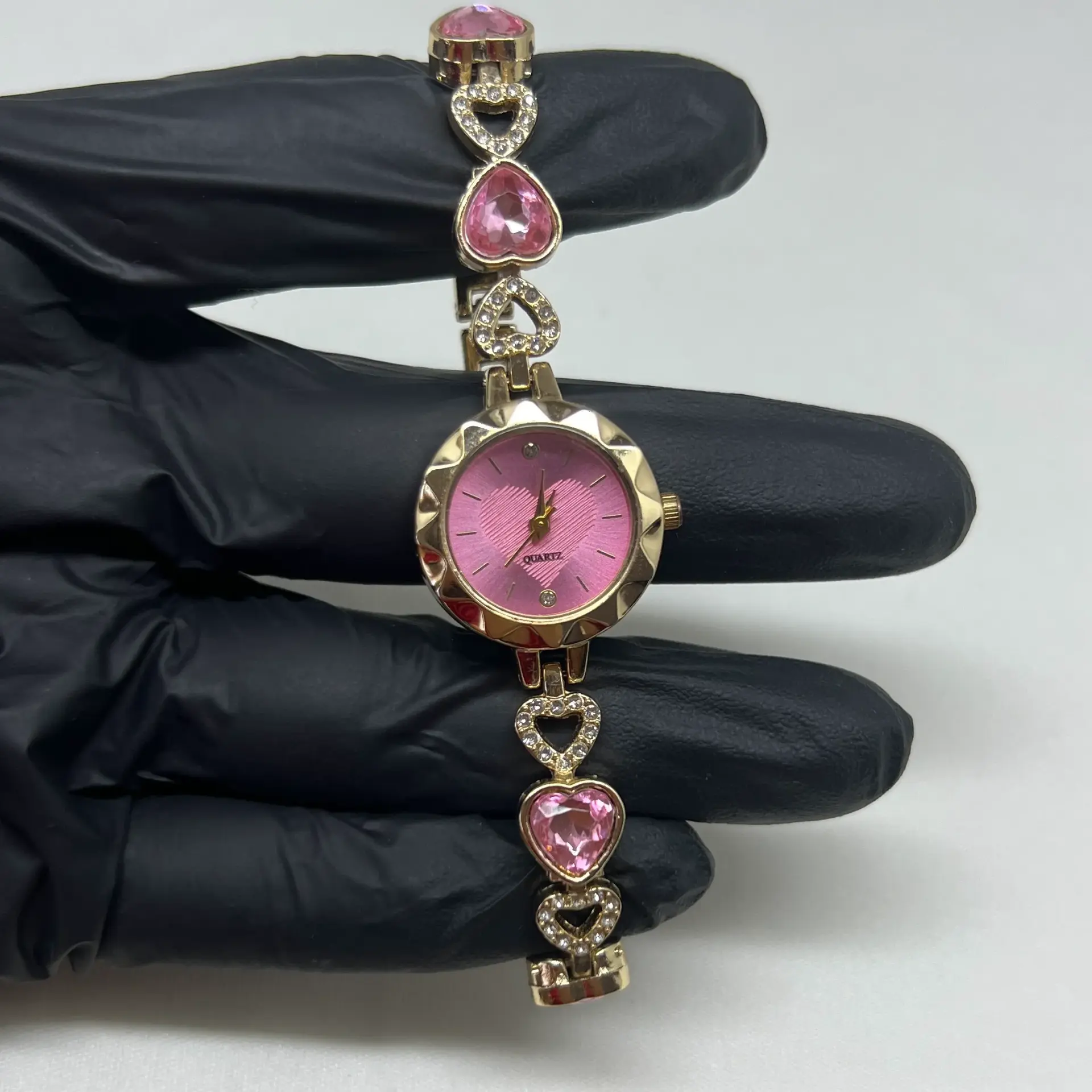 METAL I Pembe Kalp Saat