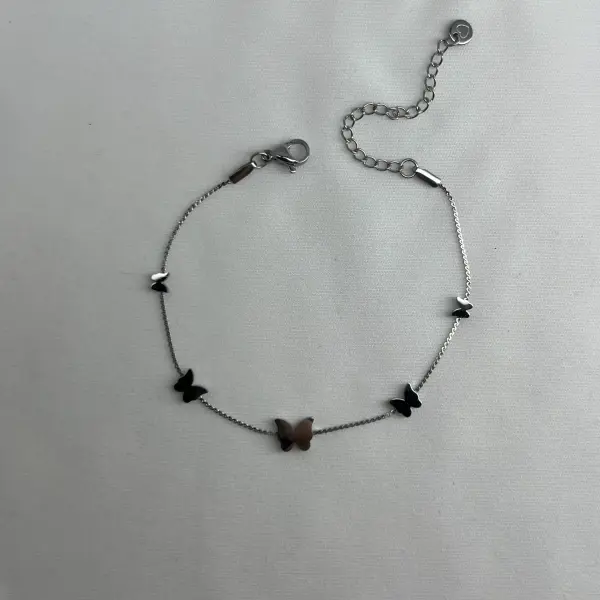 ÇELİK I Silver Kelebek Bileklik