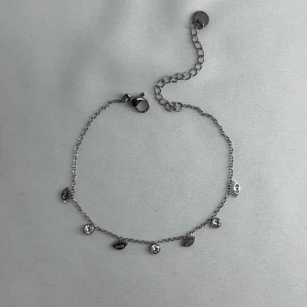 ÇELİK I Göz Taşlı Bileklik