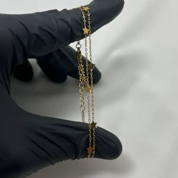 ÇELİK I İkili Yıldız Bileklik