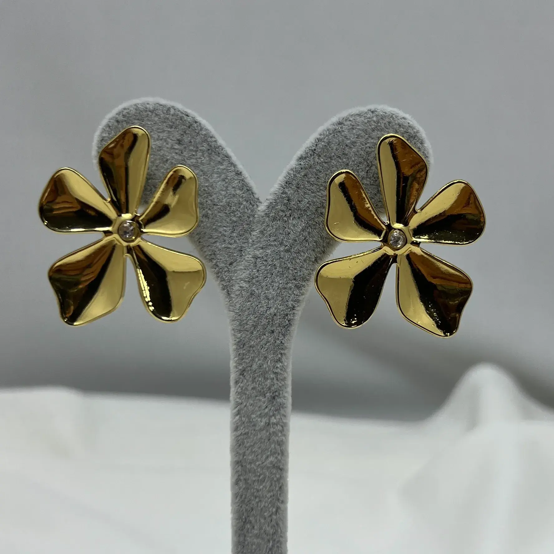 ÇELİK I Çiçek Küpe