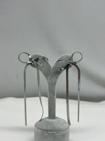 ÇELİK I Kurdele Küpe