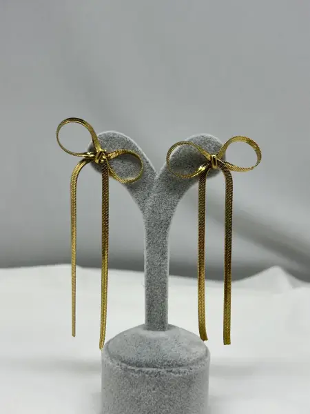 ÇELİK I Kurdele Küpe