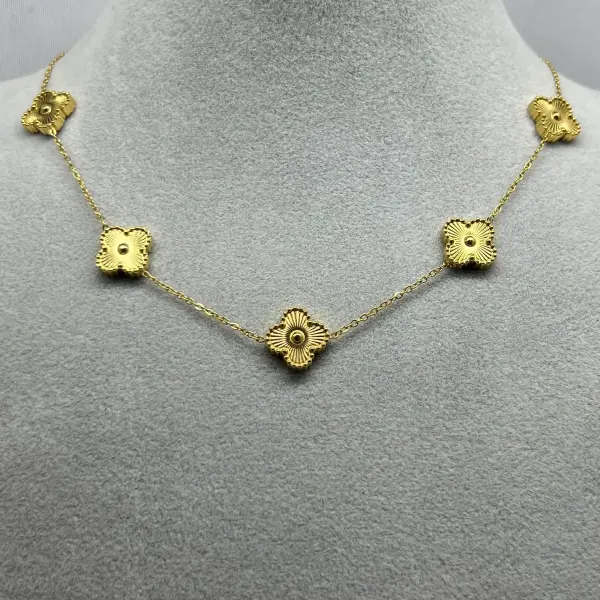 ÇELİK I Kuyum Model Yonca Kolye