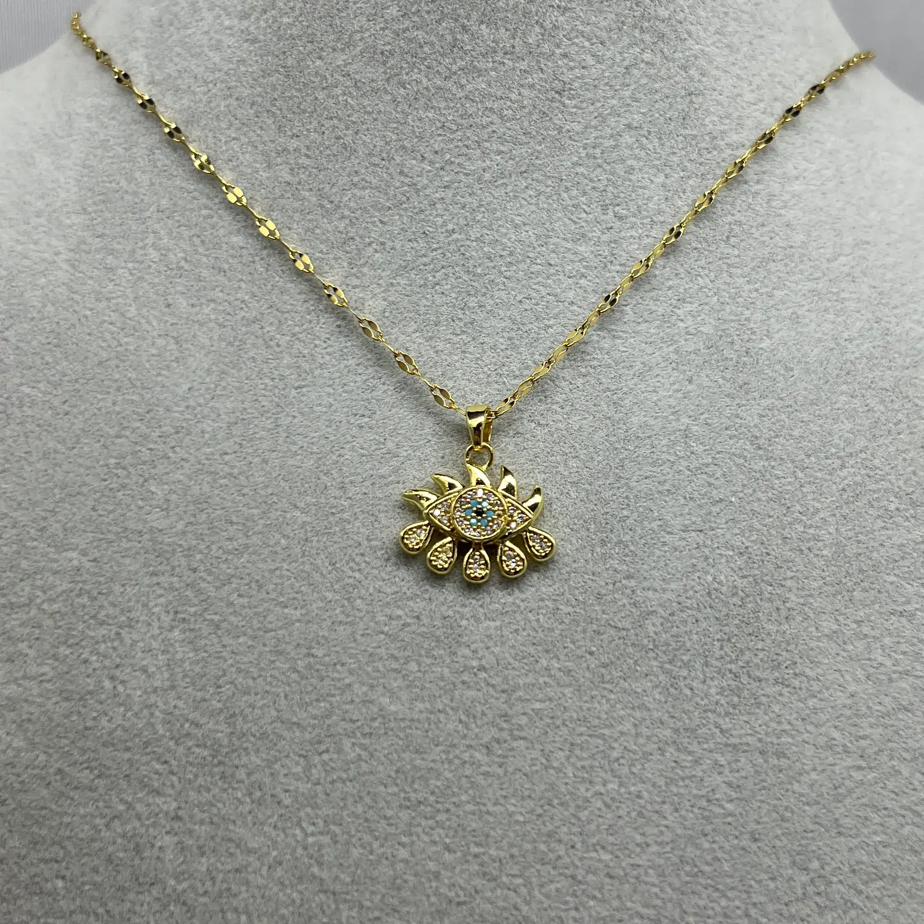 ÇELİK I Göz Taşlı Kolye