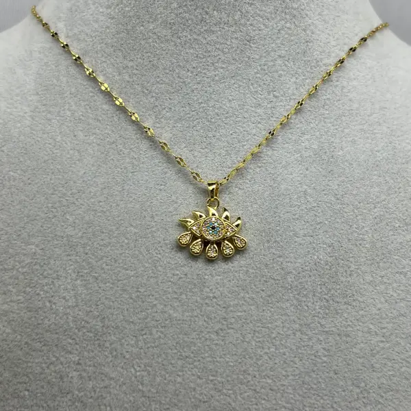 ÇELİK I Göz Taşlı Kolye