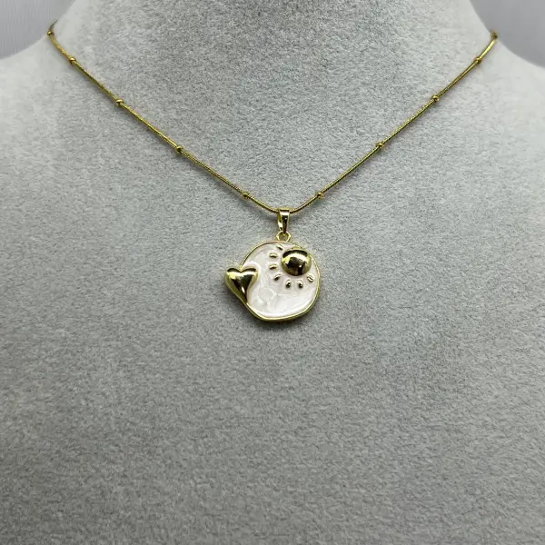 ÇELİK I Kalp&Güneş Kolye