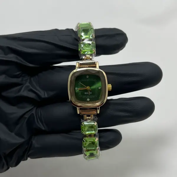 METAL I Vintage Yeşil Saat